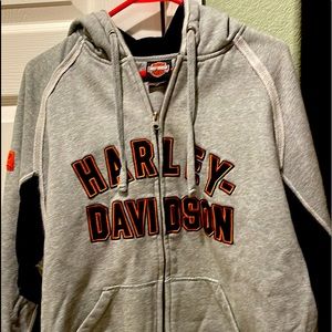 Harley Davidson size XL vintage heavy duty zip up hoodie